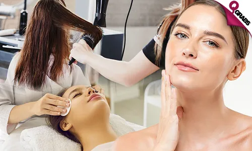 Collagen OR Brightening Hydra Cool Facial + Hair Wash & Blow-Dry!